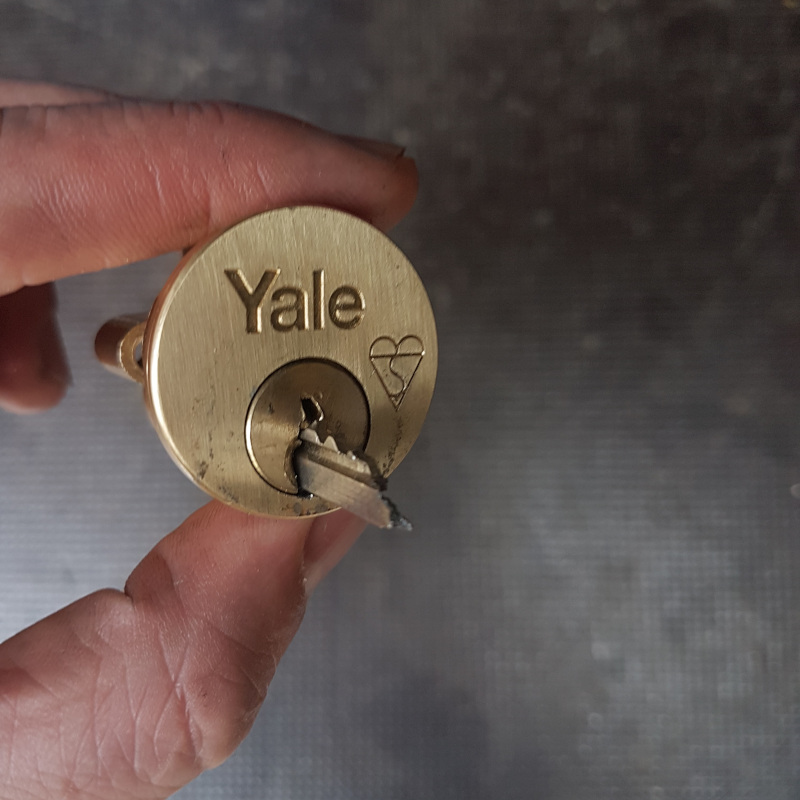Broken key removed by First Choice Locksmiths Exeter
