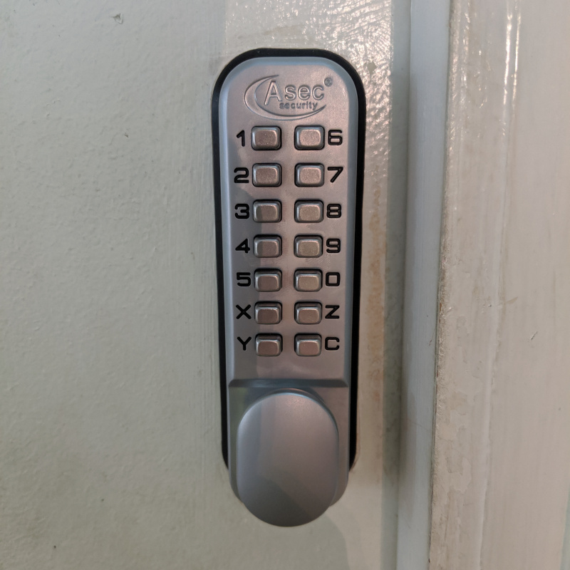 Digi code lock fitted by First Choice Locksmiths Exeter