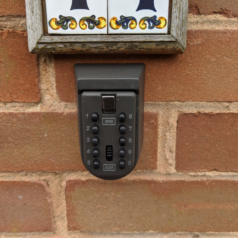 Small key safe installed for an elderly customer in Exeter